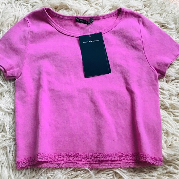 Brandy Melville Tops - BRANDY MELVILLE LACED ASHLYN TOP Brandy Melville Tops - BRANDY MELVILLE LACED ASHLYN TOP